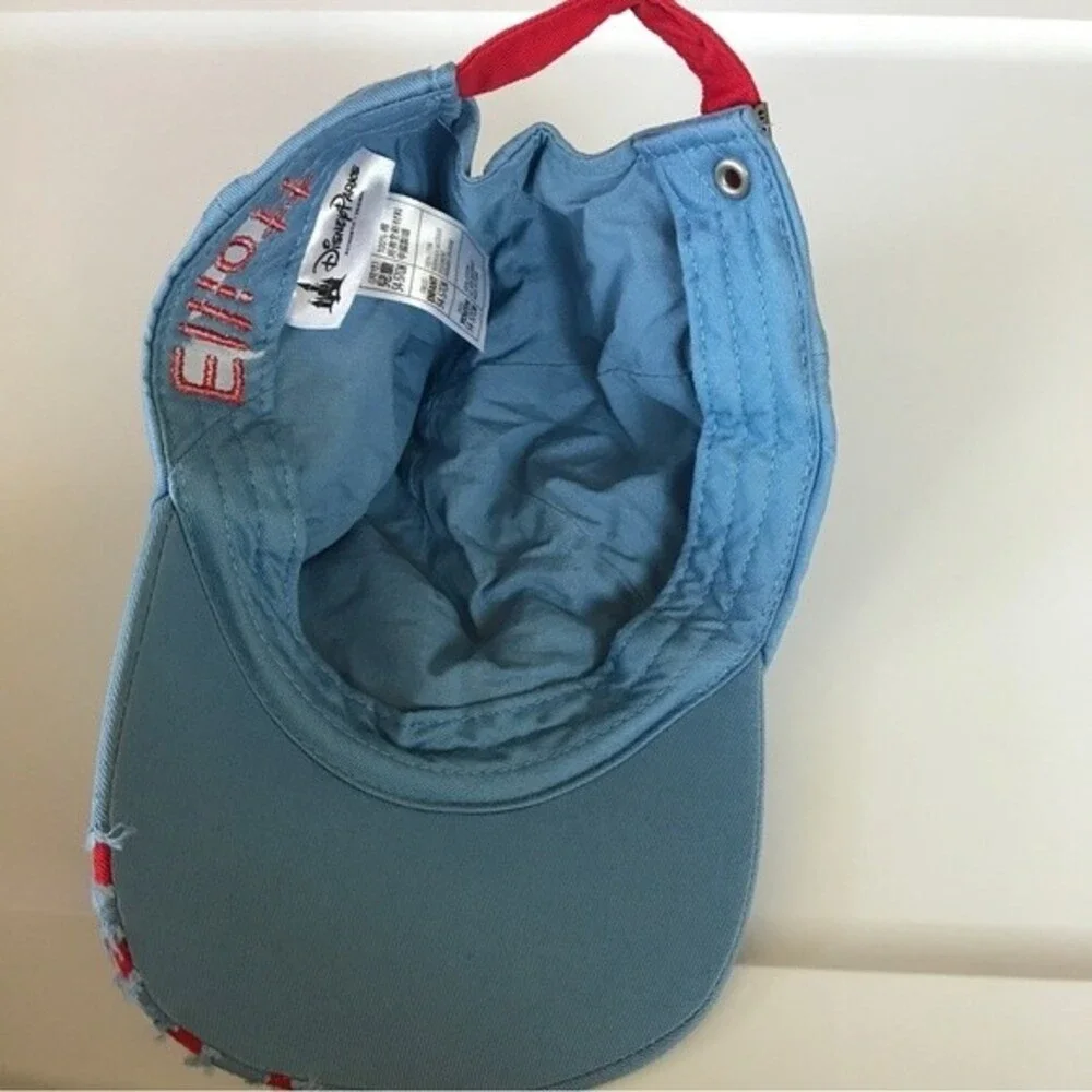 Disney parks lilo and stitch kids light blue hat Elliott name stitched Youth